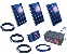 Bei dem Solarset Profi Koi sind 3 Solarmodule mit je 100 Watt, Laderegler, Gelbatterie und Kabel mit enthalten