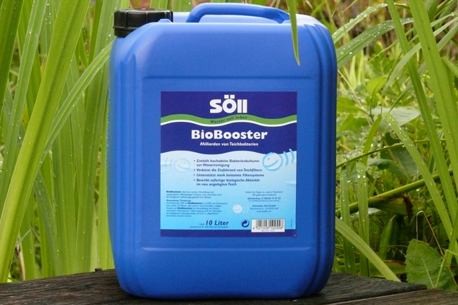 Mit dem Sll Biobooster bringen Sie wertvolle Teichbakterien in den Teich ein