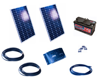 200W Solarset Shubunkin 12V fr Teiche